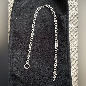 James Avery Retired Sterling Silver 925 Classic Cable Toggle Clasp Necklace 16"